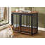 Mobilier de caisse moderne pour petits et moyens chiens | Table de bout avec portes doubles | Fabrication en pin robuste | Chenil d'intérieur et décoration intérieure | Assemblage facile-640079997