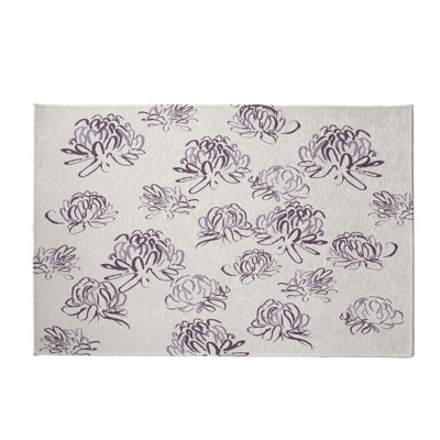 Alvordton Chenille Floral Indoor Rug