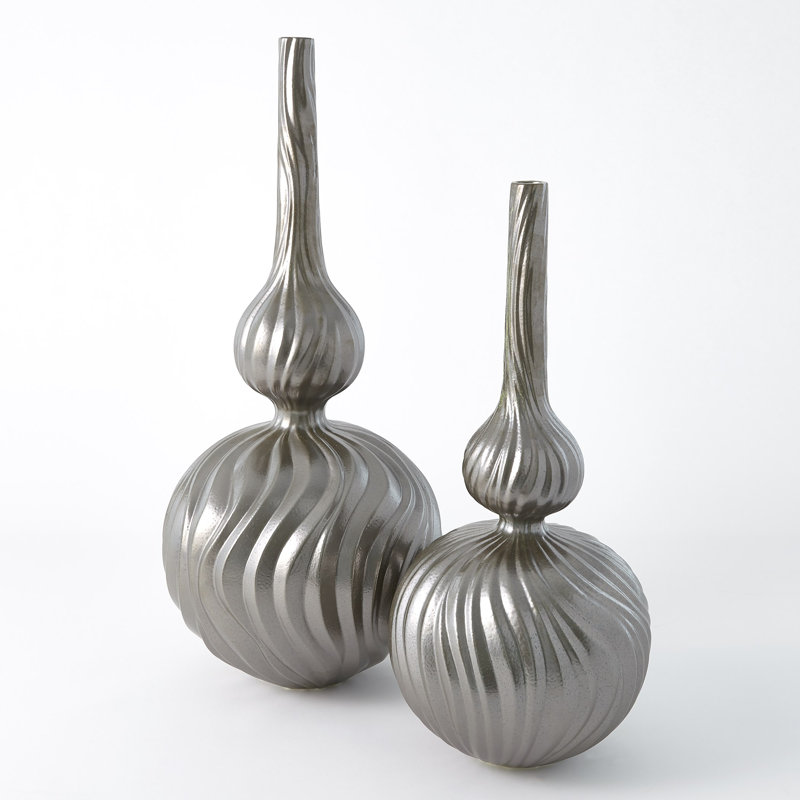 Magura Vase, 30" H x 13" W x 13" D, Snow