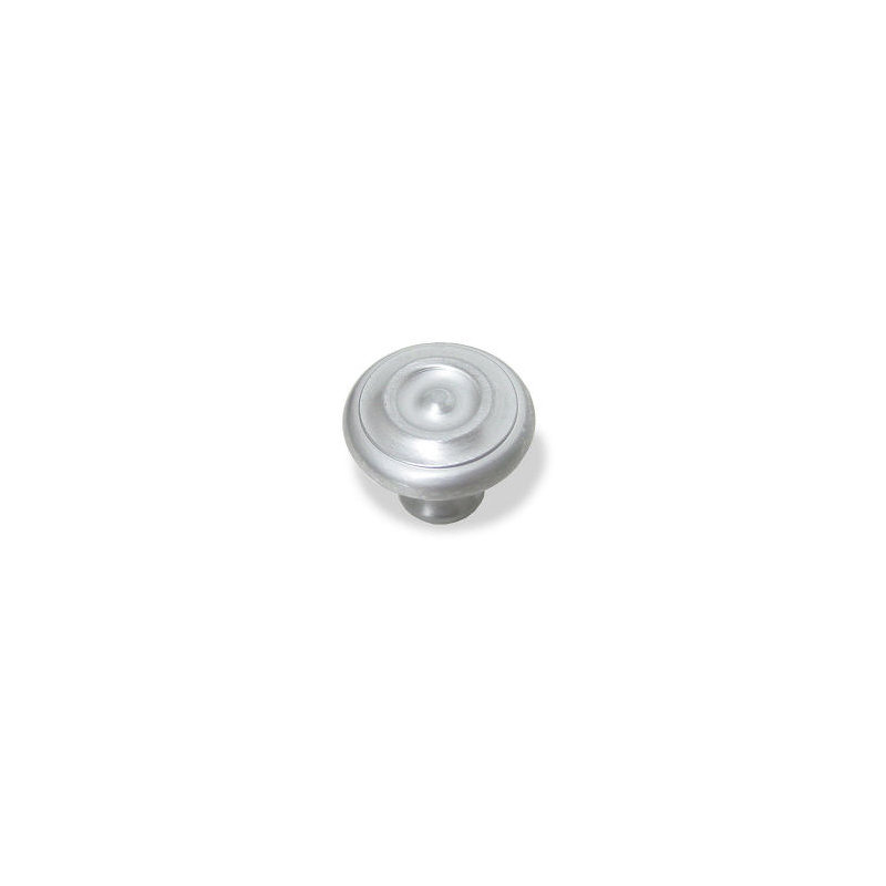 (Paquet de 5) Bouton colonial uni Baldwin de 1-1 / 4 po, Chrome satiné