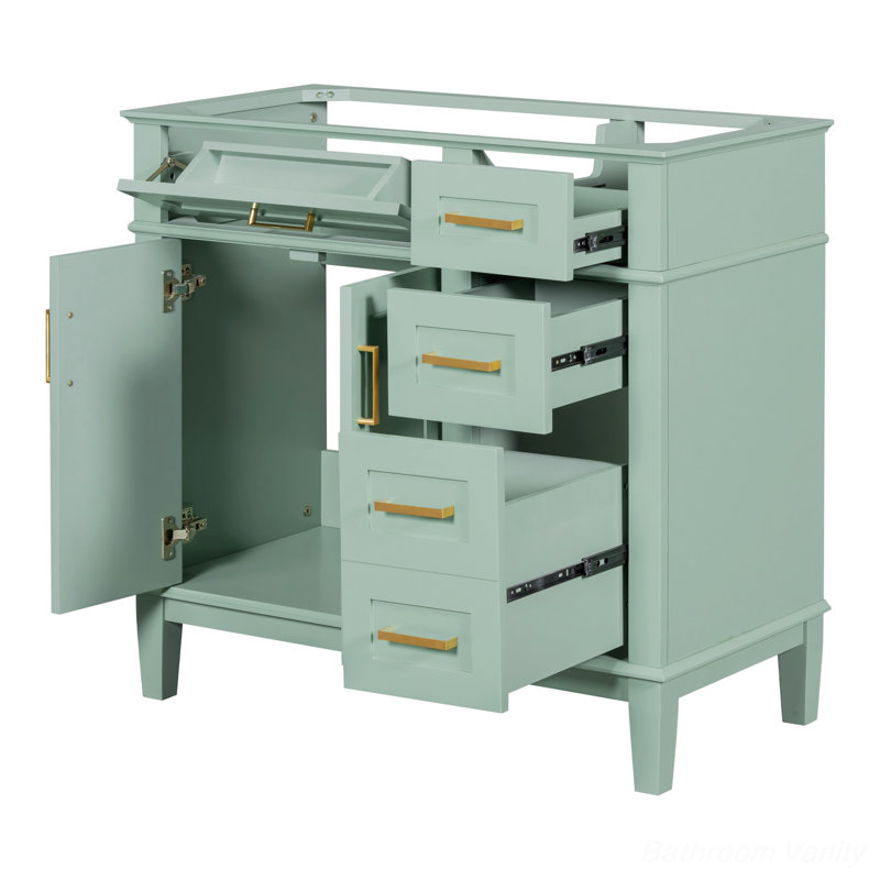 Armoire sous évier Balamut, Vert