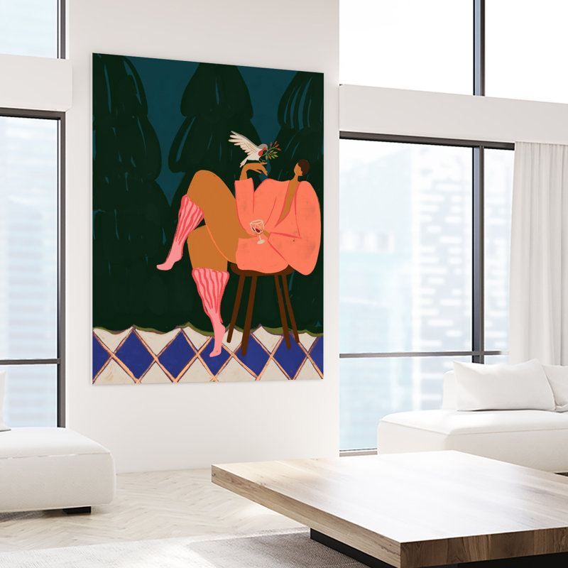 «A Lil Birdy Told Me On Canvas» par Arty Print