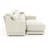 3-seater Chenille Fabric Sofa Equipped With 3 Lumbar Support Pillows And Two Footrest-912533016