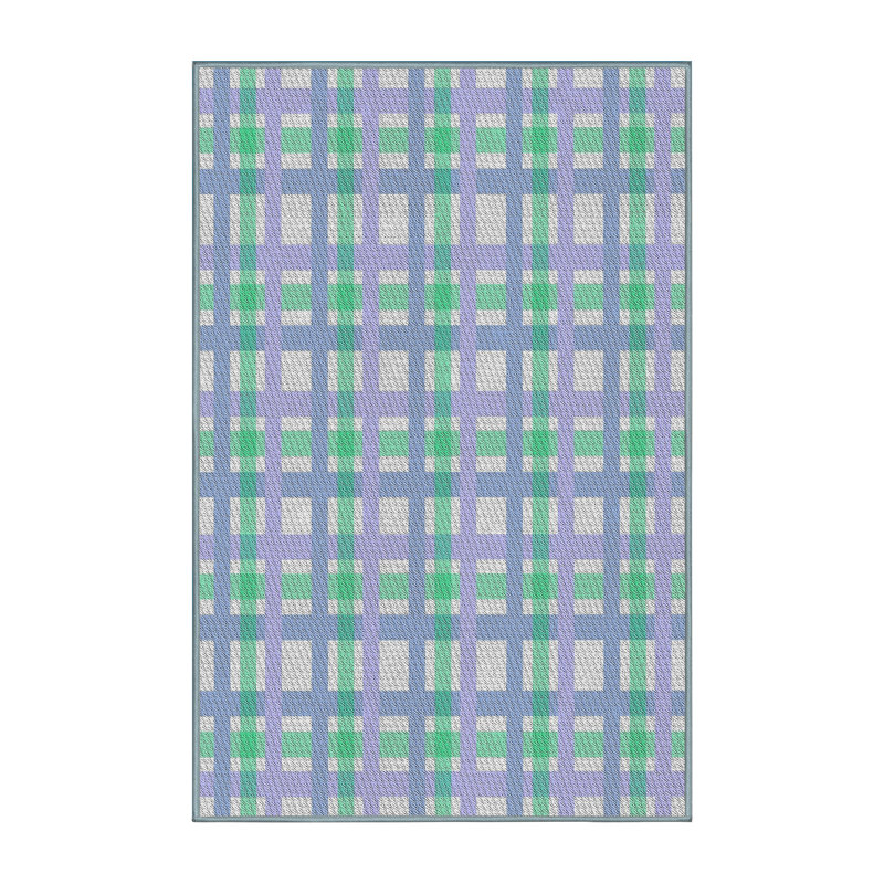 Tapis bleu Kindig, Rectangle 5 pi x 7 pi
