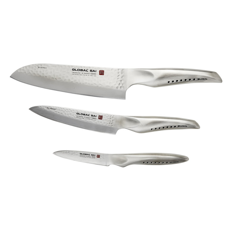 Global Knives Ukon 3 Piece Assorted Knife Set