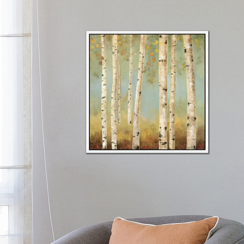 Eco II by Allison Pearce - Painting on Canvas, White Framed Canvas, 66.04 cm H x 66.04 cm W