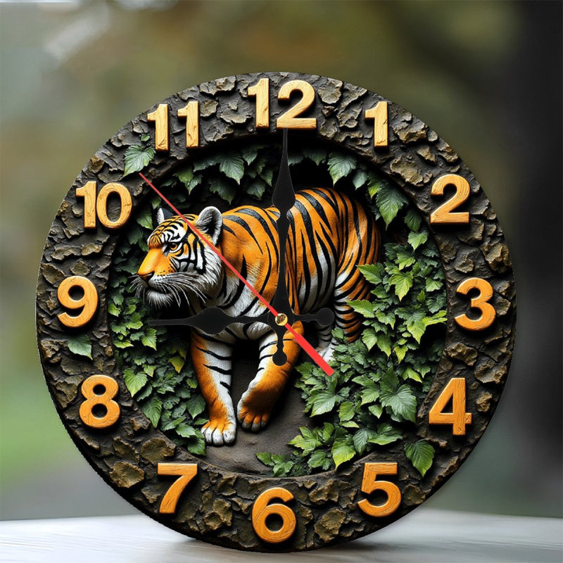 Tiger Decorative Clock