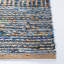 Tapis naturel / bleu fait à la main Pauleth-25969615