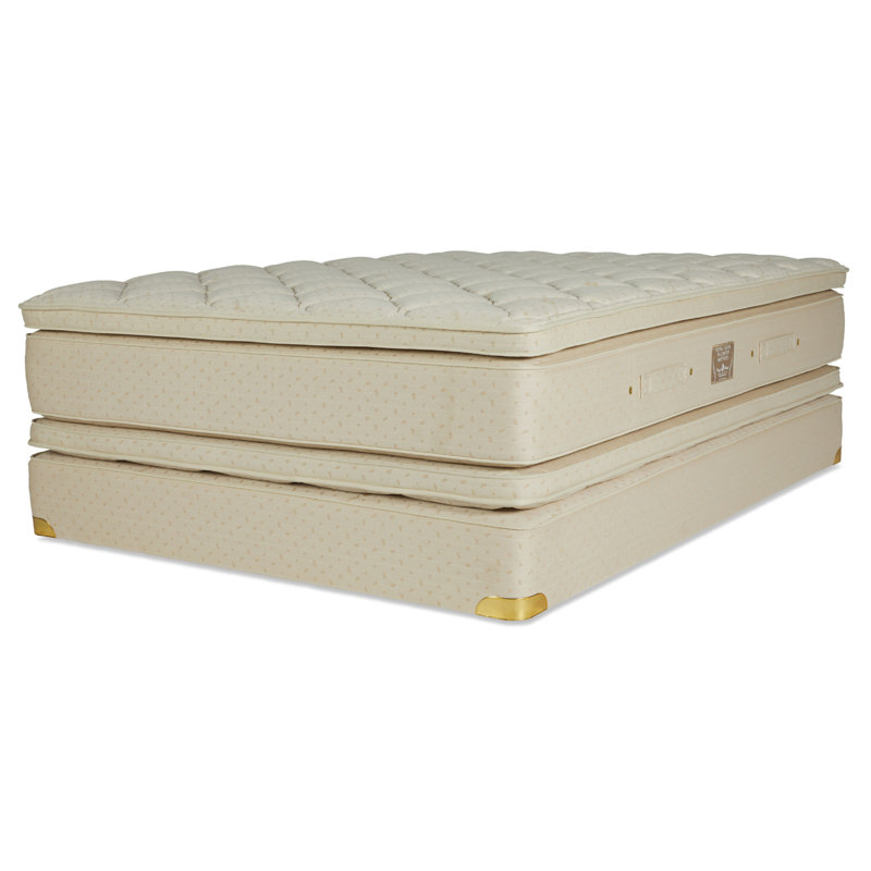 Classic 15.5'' Extra Plush Pillow Top Innerspring Mattress and Box Spring Set, Full