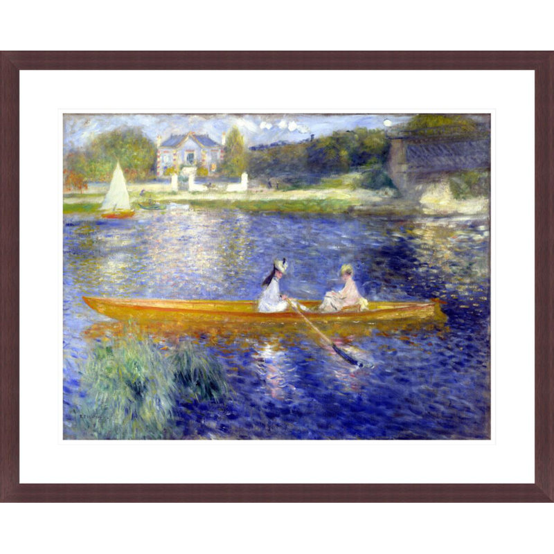 «The Skiff (La Yole)» par Pierre-Auguste Renoir, impression giclée encadrée, H 23,5 po x l 28,79 po