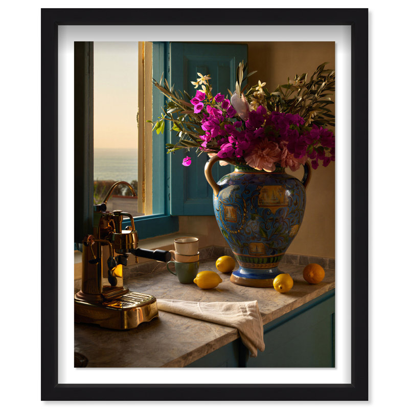 Morning Espresso II Shadowbox Food & Beverages Print by Oliver Gal, Black Frame, 16 x 20, 25.5"H x 31.5"W, Black Shadowbox