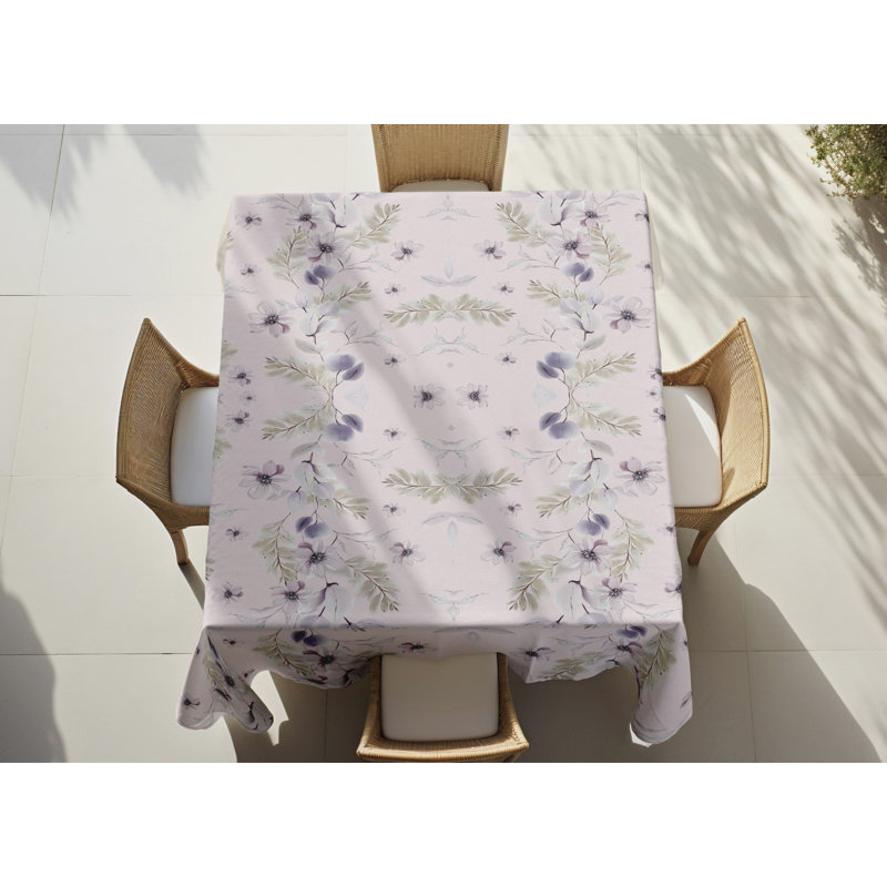 Washable Tablecloth (55 x 71 in), 50% Cotton / 50% Polyester, Easy Care, Machine Washable at 86°F, Tumble Dryer Safe, Ironable | Perfect for Dining Room & Special Occasions, Elegant and Durable Design