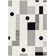 Rectangle Drooff Geometric Machine Woven Polypropylene Area Rug in Black