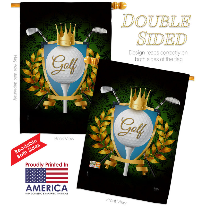 Double Sided 40'' H x 28'' W Polyester House Flag
