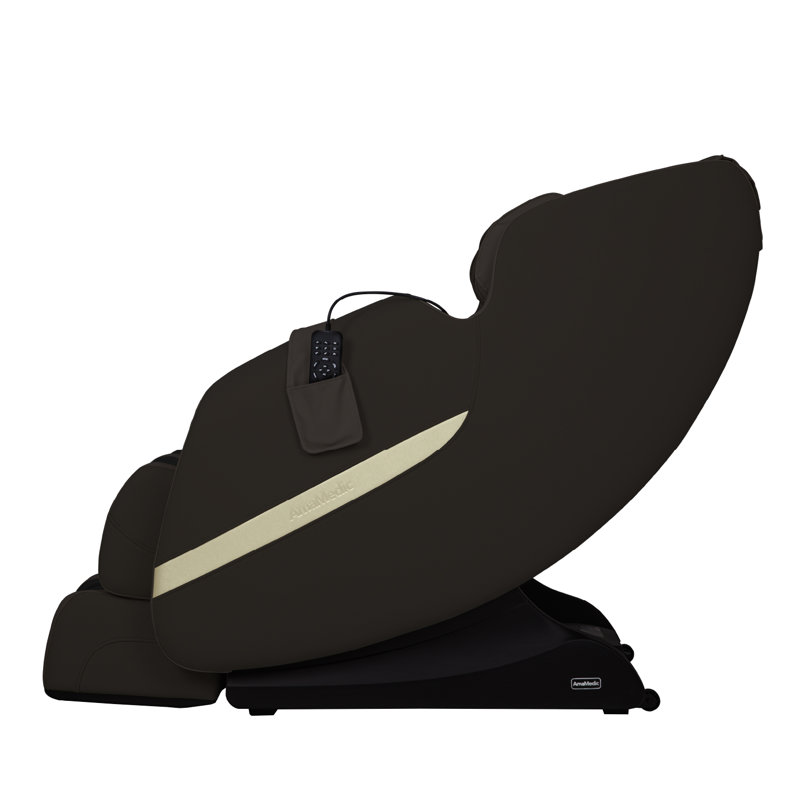 Deluxe Black Faux Leather Massage Chair with Zero Gravity