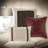 Luxurious 7-piece Faux Suede Bedding Set, Cal King, Red, Transitional Design