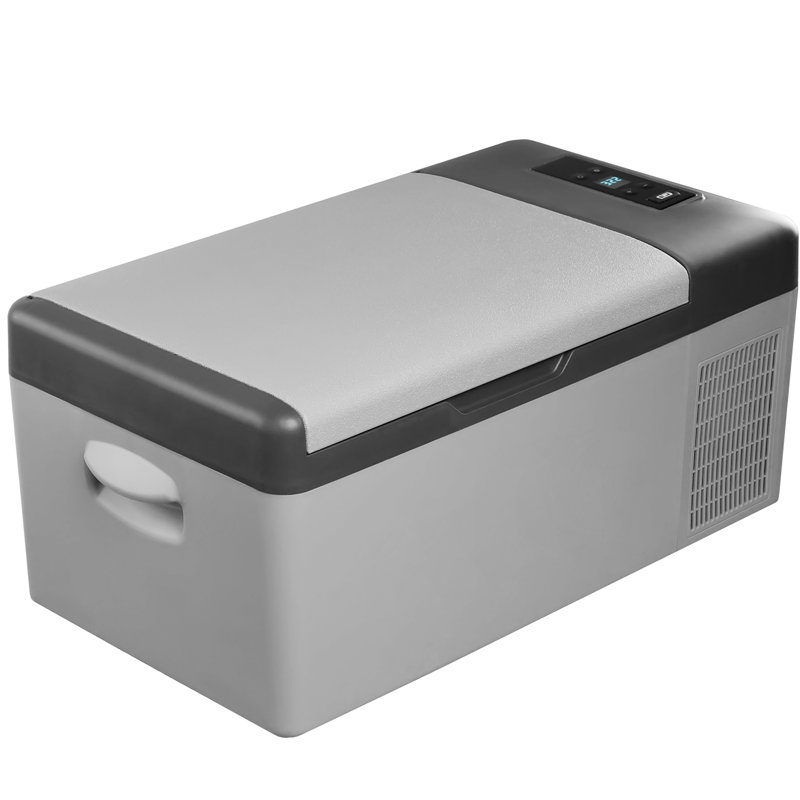 Compact Silver Smart Portable Car Refrigerator for RV