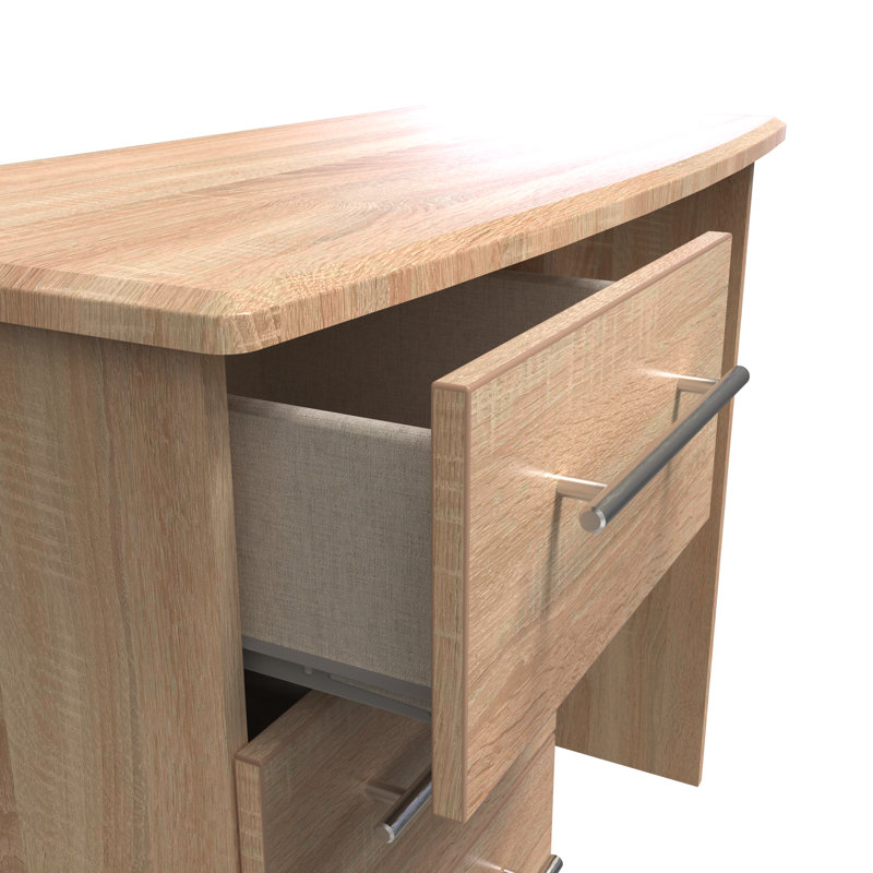 Fully Assembled Lyndale Dressing Table, Bordeaux Oak