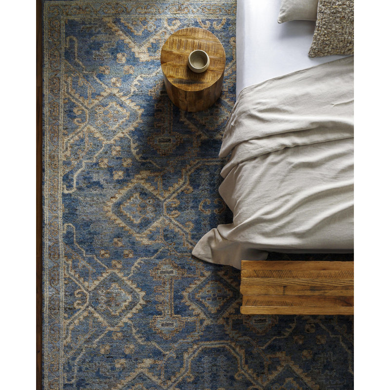 Sakarya Wool Moroccan Area Rug, Rectangle 9' x 12'