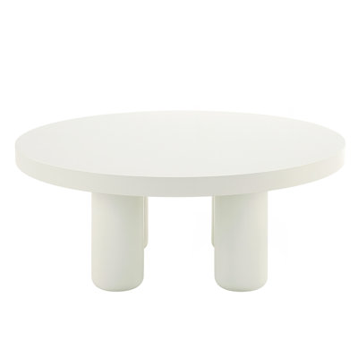 Table basse à finition blanche