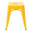 Tabouret à hauteur de comptoir 24 po intérieur / extérieur en métal avec siège carré-1214741156-1292562118-1214741087