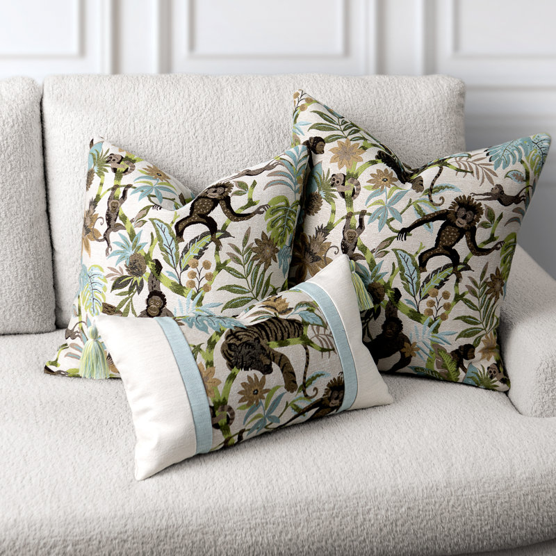 Monteverde Lumbar Outdoor Rectangle Sunbrella® Pillow Cover & Insert