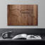 «World Map Wood Effect Panel 2», reproduction d'art sur toile-94537149