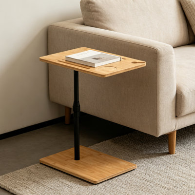 Table de bout avec plateau à 2 niveaux Natrual Color