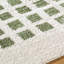 Green Modern Shaggy Washable Rug, Chequered Anti - Slip Rug For Living Room, Dining Room, Bedroom, Kitchen-2014402574