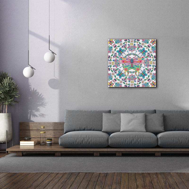 «Winged Things 1» par Hello Angel, art mural sur toile, H 37 po x l 37 po x P 1,5 po