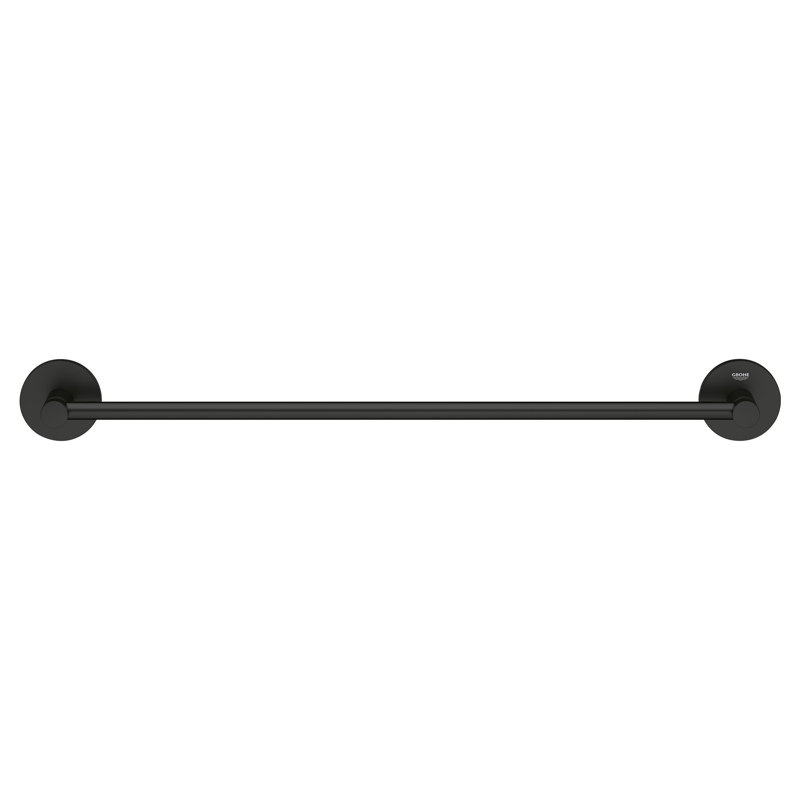 ESSENTIALS 18" Towel Bar, Matte Black, 2.36'' H x 18'' L x 2.13'' D