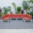 6-Piece Outdoor Patio Sectional Sofa Set with Aluminum Frame — Modular Conversation Set with Removable Cushions-888256938