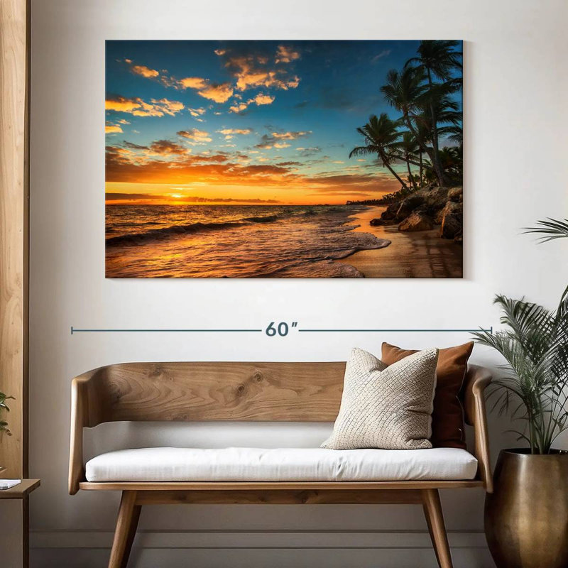 Gillard, coucher de soleil, scène de Gillard, H 34 po x l 51 po