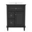 Meuble-lavabo 24 po avec lavabo, meuble-lavabo avec un tiroir rabattable et deux tiroirs, tablette réglable, bois massif et panneau de fibres à densité moyenne-1383163804