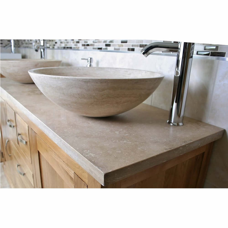Debord 1430mm Single Bathroom Vanity with Vessel Stone Basin