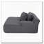 Fauteuil paresseux en velours simple sans assemblage-387803630