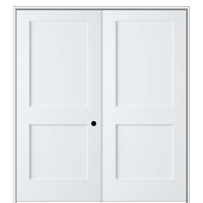Primed Interior Double 2-Panel Shaker