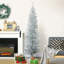Arbre de Noël artificiel 6 pi avec arbre de Noël mince 6 pi avec 390 branches réalistes et base en plastique