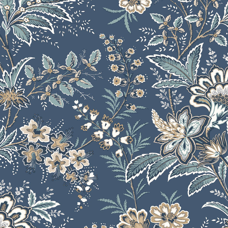 Laura Ashley Marlbrook Pale Linen Wallpaper, Blue
