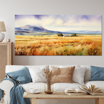 Wyoming, prairies jaunes - art mural Wyoming
