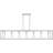 New Harbor 7-Light Brushed Nickel Island Light-1326414741