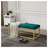 Mid-Century Modern Storage Bench for Entryway with Steel Frame, PU Leather Upholstered Seat, 600 lb Capacity - Ideal for Living Room, Hallway & Bedroom