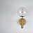 Hammered Glass Single Wall Source Lamp-512678323