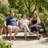 The Rope Patio 3-seater Sofa with Cushions & Armrest & Backrest