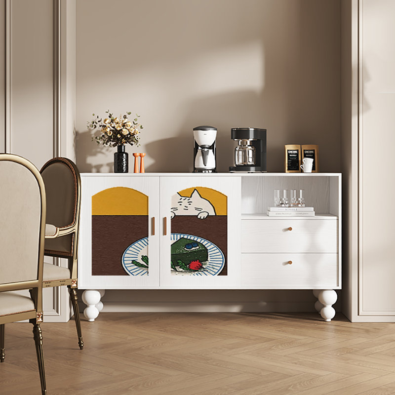 Buffet grande capacité 59,1 po, Blanc