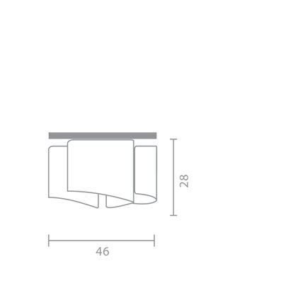 Papiro Glass Flush Mount