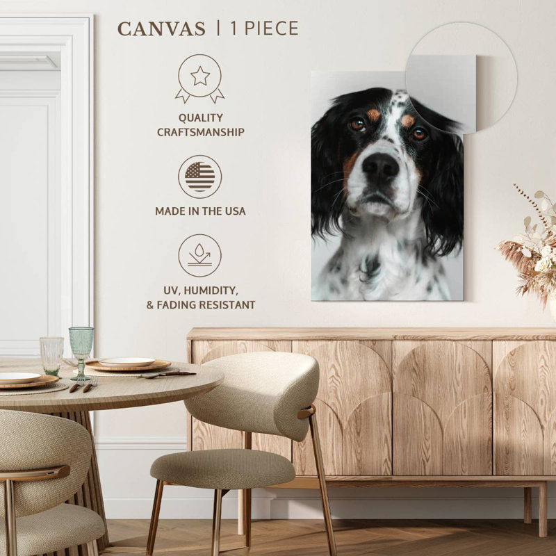 Brampt English Setter Dog, 45" H x 30" W