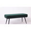 Banc rembourré moderne de 43,3 po avec structure en métal et tissu en peluche-1040416783