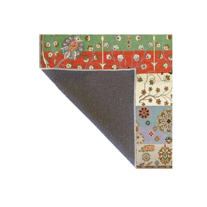 Multi Color Floral Flower Pattern Creative Modern Decorative Machine Washable Area Rug, Rectangle 3'3" x 4'11"