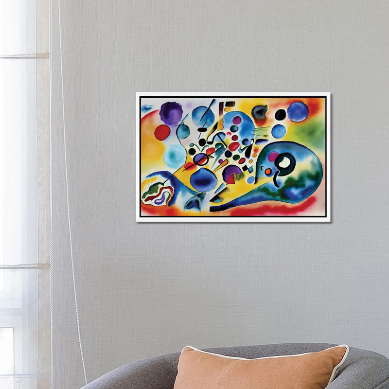 Abstract Paint In The Style Of Kandinsky V by Alessandro Della Torre - Gallery-Wrapped Canvas Giclée on Canvas